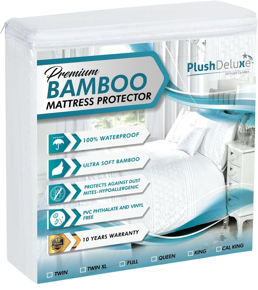Bamboo queen Premium Bamboo Mattress Protector