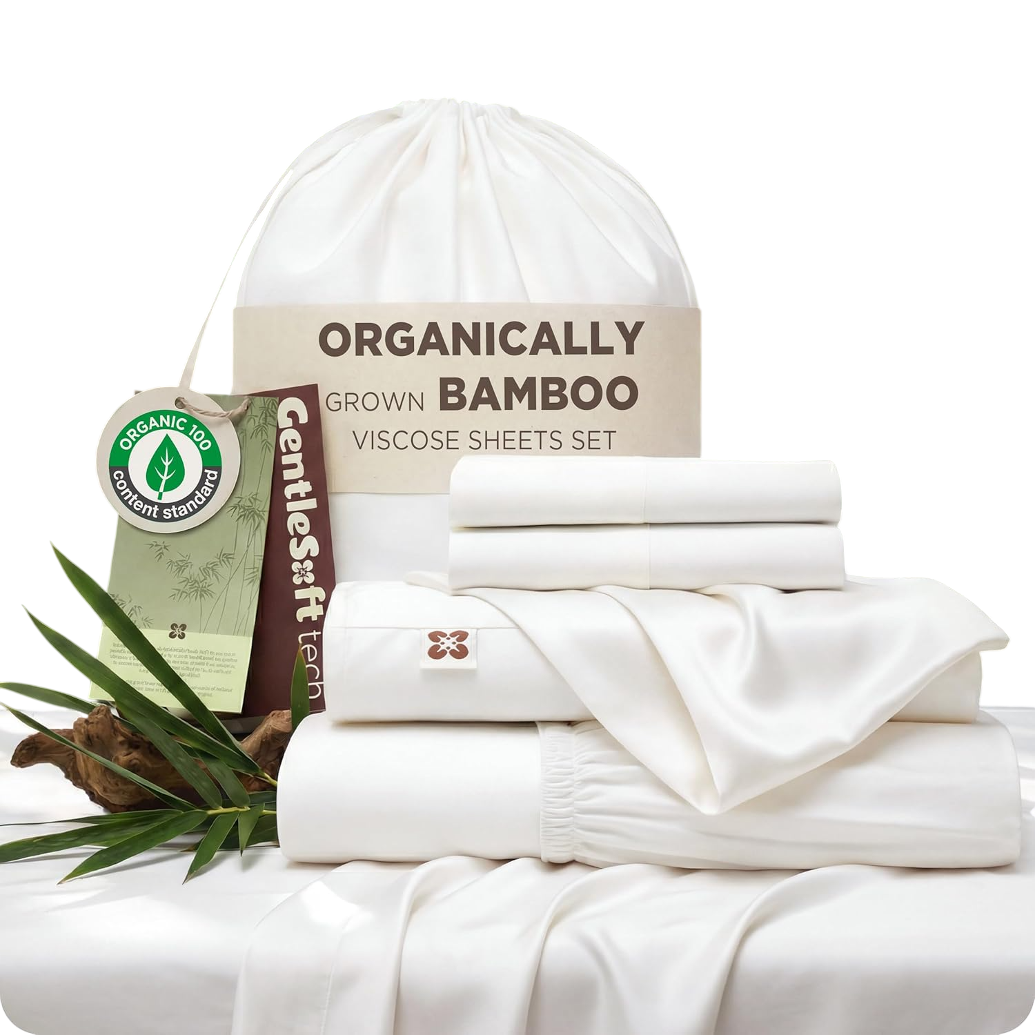 Bamboo queen 100% Organically Grown Bamboo Viscose Queen Sheet Set